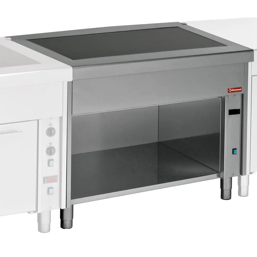 Vitro-keramisch element op open 4x GN 1/1 - Main Image