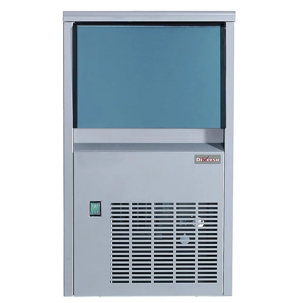 Volle ijsblokjesmachine (14 gr) 24kg/24h met reserve 6 kg roestvrij staal - Main Image