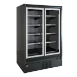 Vries wandmeubel, zelfbediening, klapdeuren - FULL BLACK - Main Image