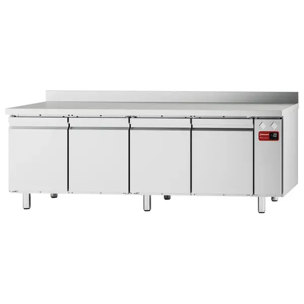 Wand koeltafel, geventileerd, 4 deuren GN 1/1, 550 liter (zonder groep) - Main Image