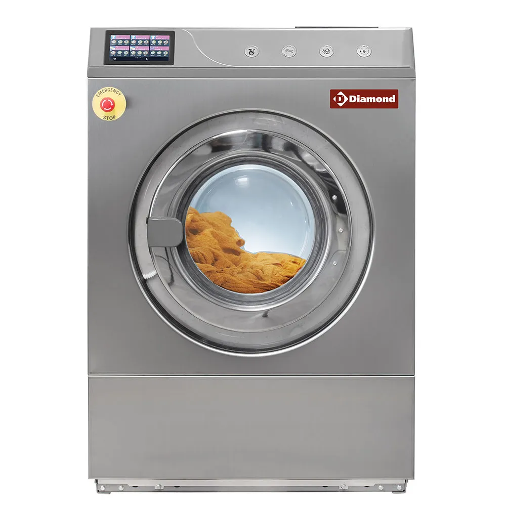 Wasmachine met vloerbevestiging "R.V.S." 18 kg met TOUCH SCREEN - Main Image
