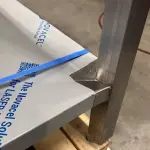 Werktafel met onderblad + achterrand - Image 2