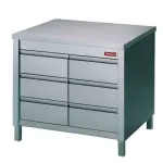 Werktafelkast met 6 laden GN1/1 - Main Image