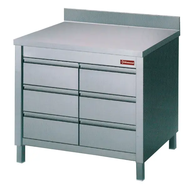 Werktafelkast met 6 laden GN1/1 - Main Image