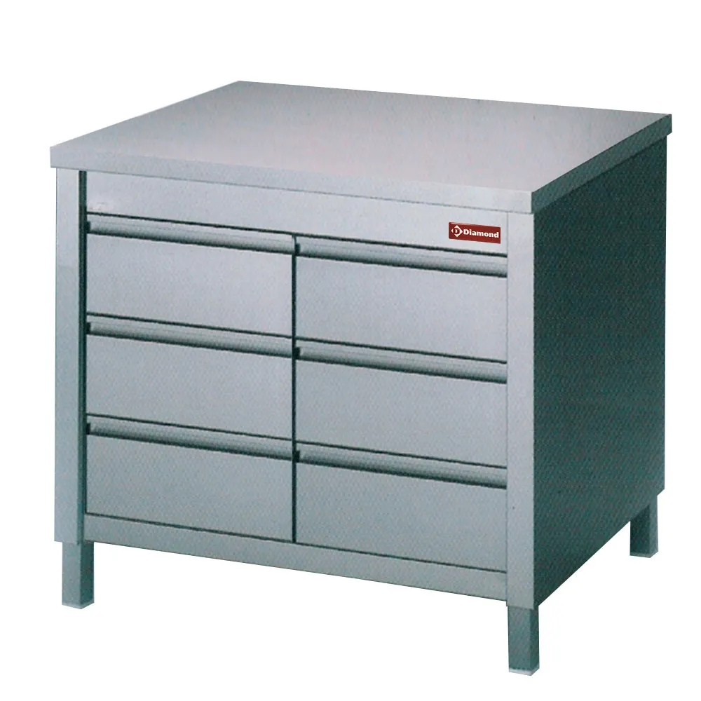 Werktafelkast met 6 laden GN1/1 - Main Image