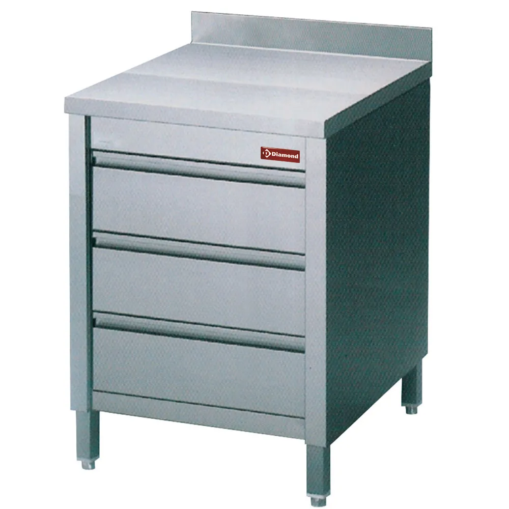 Werktafelkasten met 3 laden GN1/1 - Main Image