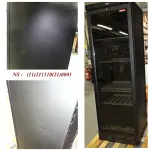 Wijnkast vitrine, 380 liter, ZWART - Image 2