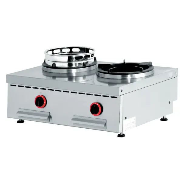 Wok gasvuur tafelmodel, 2 vuren (2x 13 kW) - Main Image