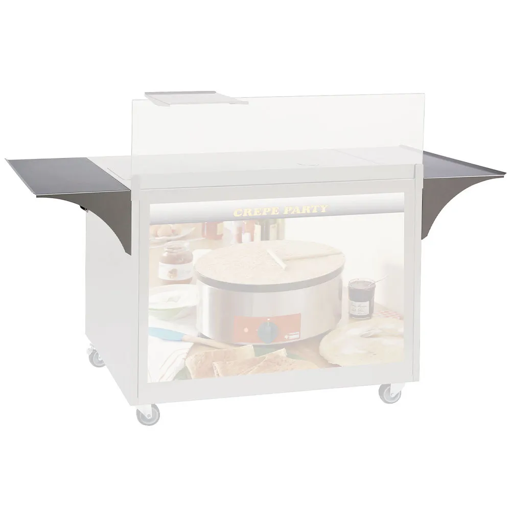 Zijtablet in RVS. (1 stuk) - Main Image