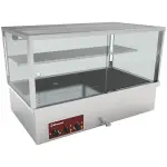 Hot display case, bain-marie 3 GN 1/1, panoramic - Main Image