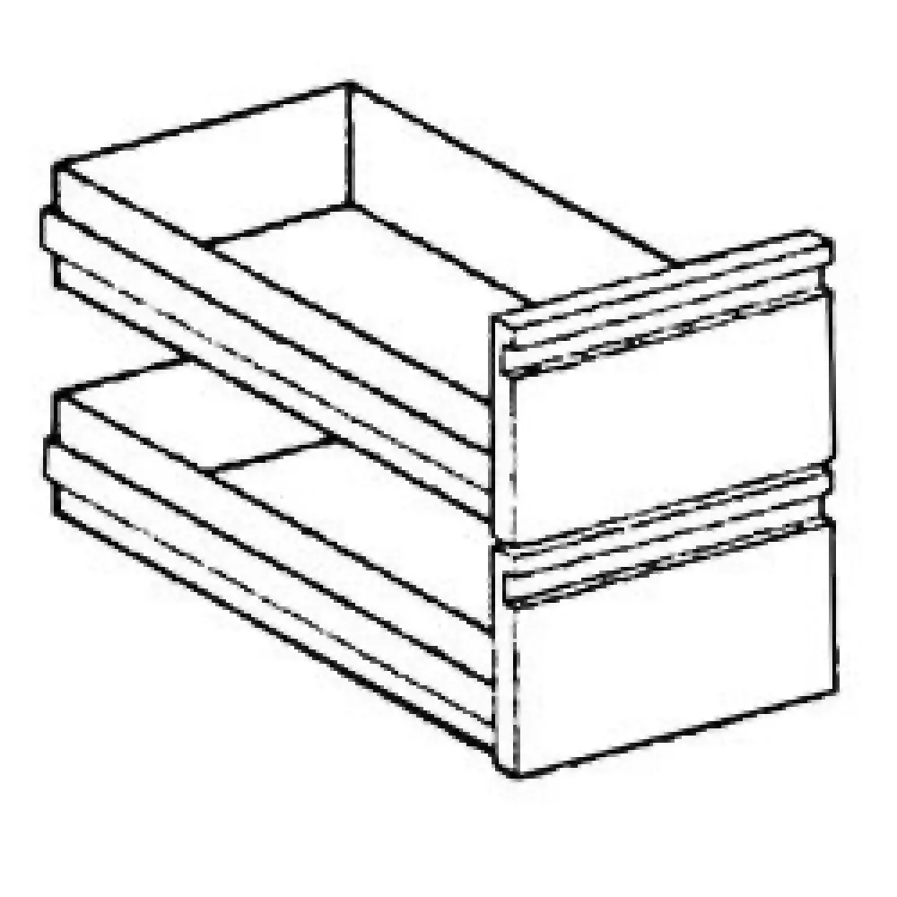 2 laden eenheid GN 2/1 (GN h. 100 mm) - Main Image