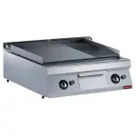 Bakplaat op gas, 2/3 vlak en 1/3 geribd, hard verchroomde -TOP- - Main Image