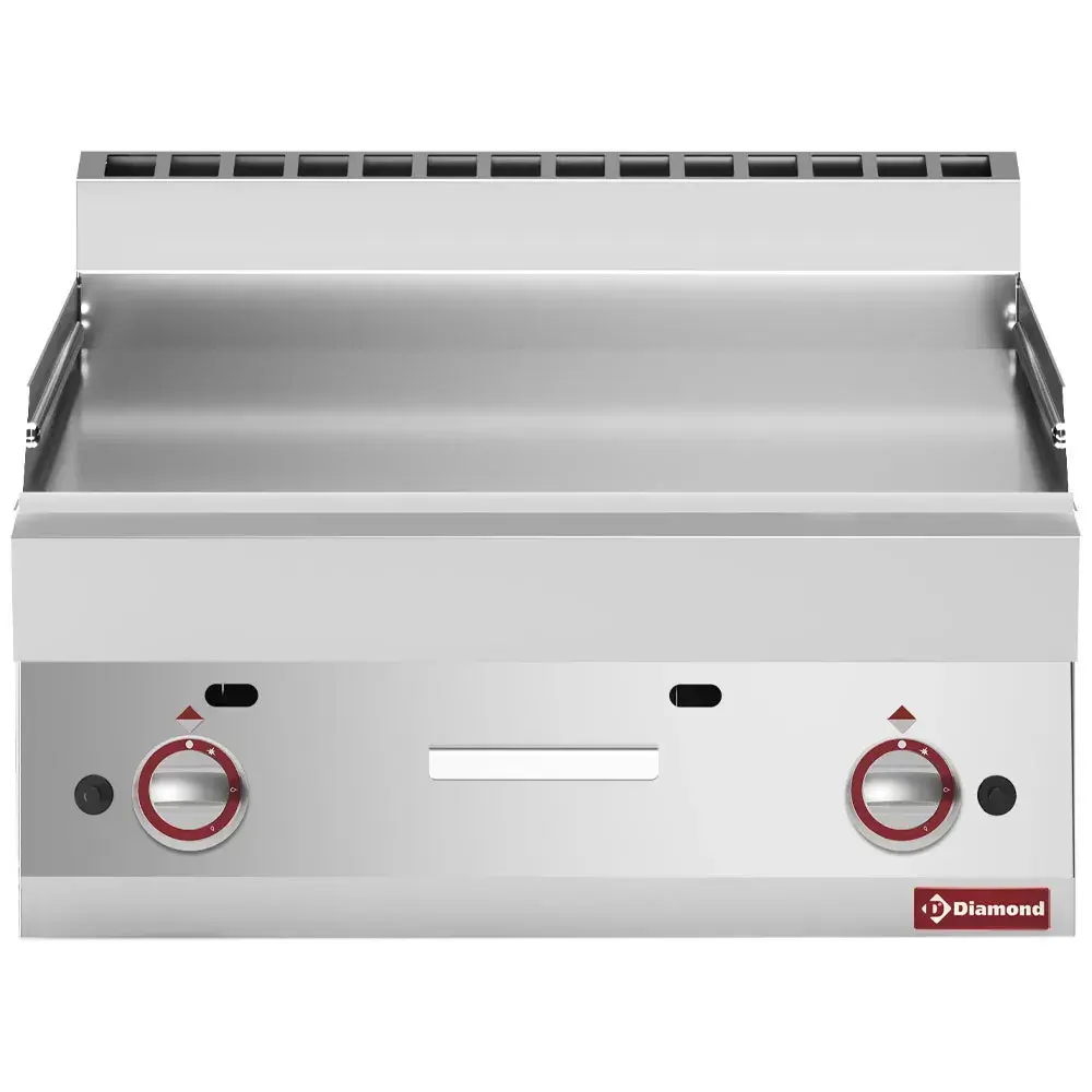 Bakplaat op gas met vlakke plaat -Top- - Main Image
