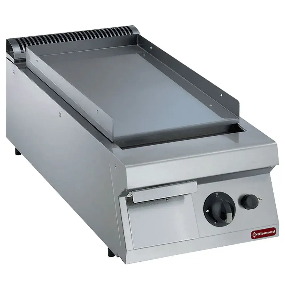 Bakplaat op gas, vlakke, hard verchroomde -TOP- - Main Image