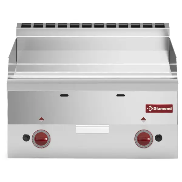 Braadplaat op gas met vlakke plaat "chroom" -Top- - Main Image