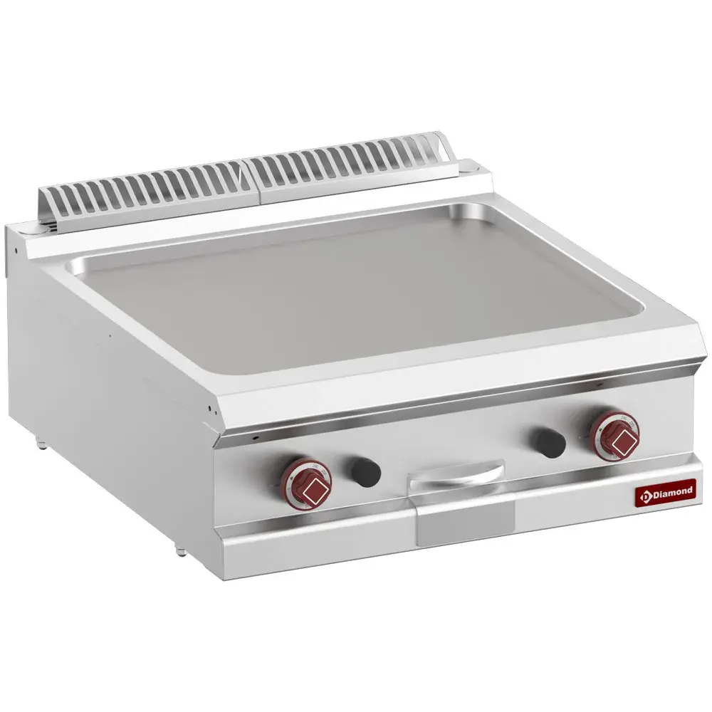 Braadplaat op gas met vlakke plaat , module 1/1 -Top- - Main Image