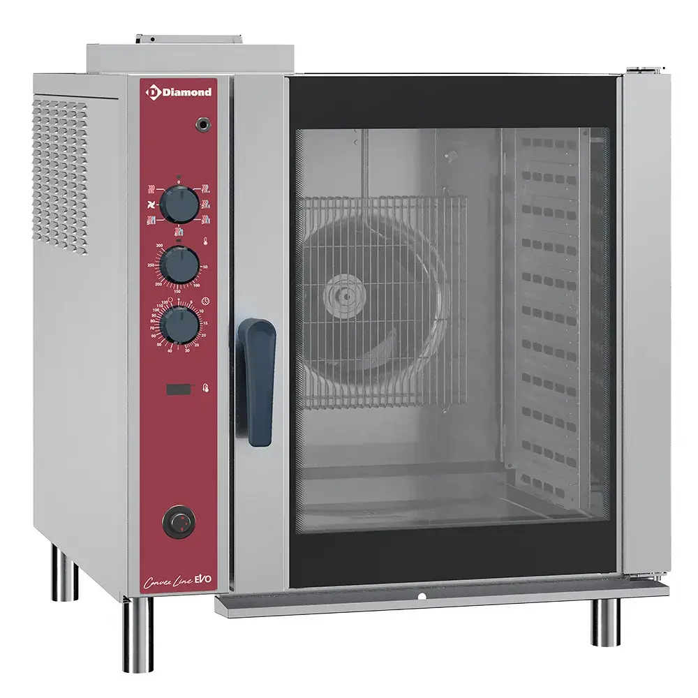 Convectie gasoven, 10x GN 1/1, automatische luchtbevochtiger - Main Image