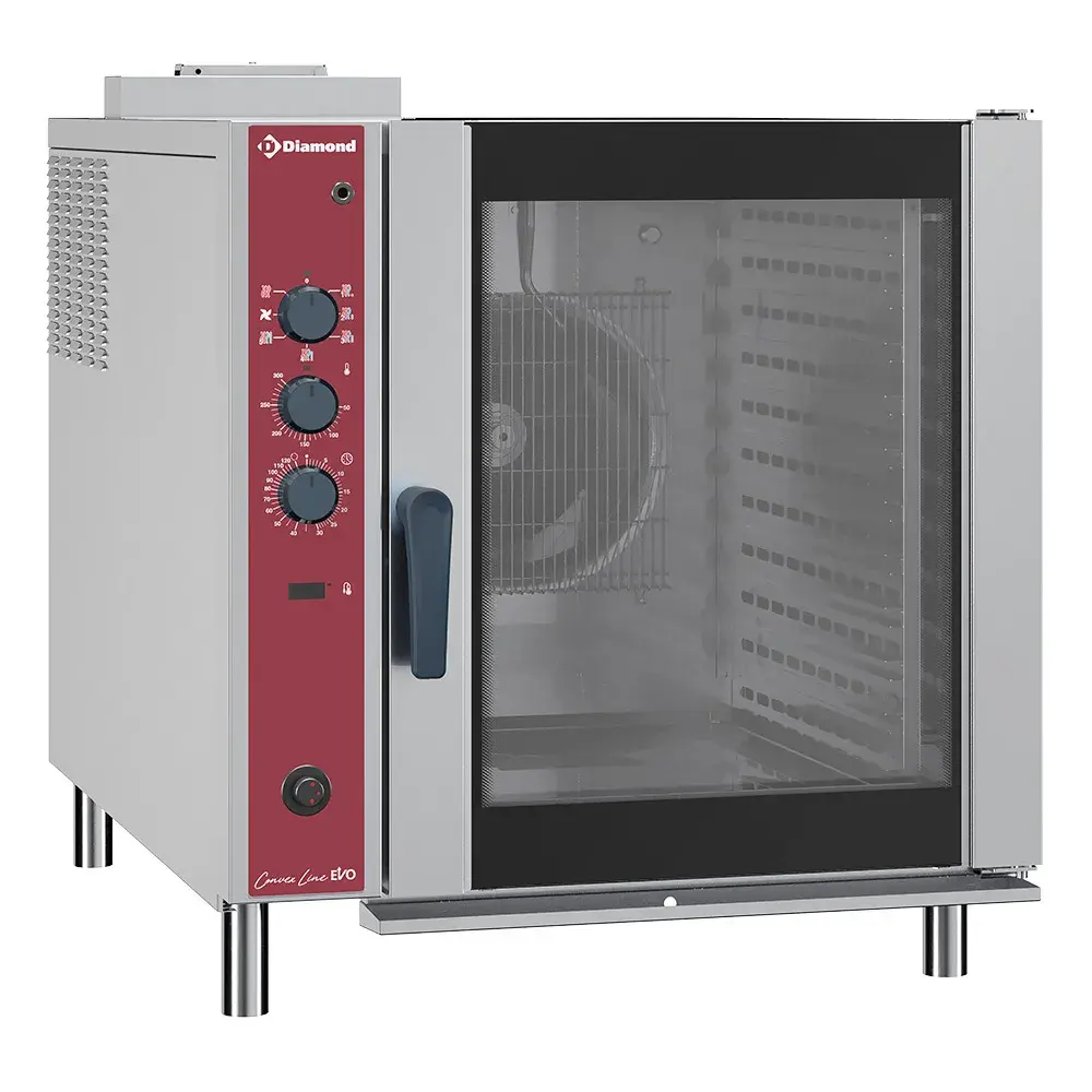 Convectie gasoven, 10x GN 2/1, automatische luchtbevochtiger - Main Image