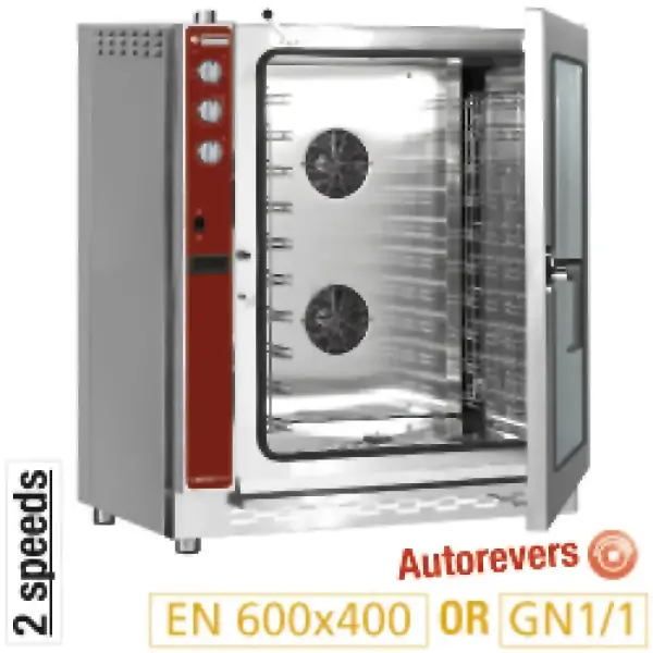 Convectie oven op gas, 10x EN(GN) automatische bevochtiger - Main Image