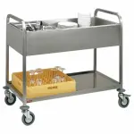 Dresseerwagen in R.V.S., 3x GN 1/1, ondertablet - Main Image