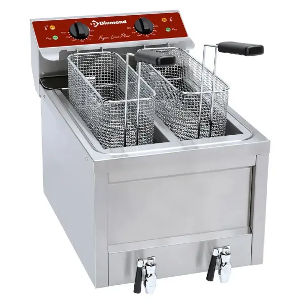 Electrische friteuse 2 x 8 Lit. - TOP - Main Image