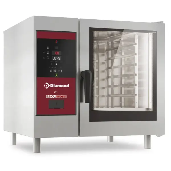 Electrische oven directe stoom en convectie, 6x GN 1/1+Cleaning - Main Image