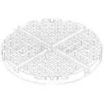 Elektrisch wafelijzer voor 4 wafels - Image 2