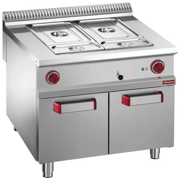 Elektrische bain-marie 8 GN 1/3 h.150 mm, open kast - Main Image