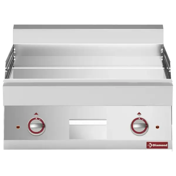 Elektrische braadplaat met vlakke plaat -Top-verchroomde - Main Image