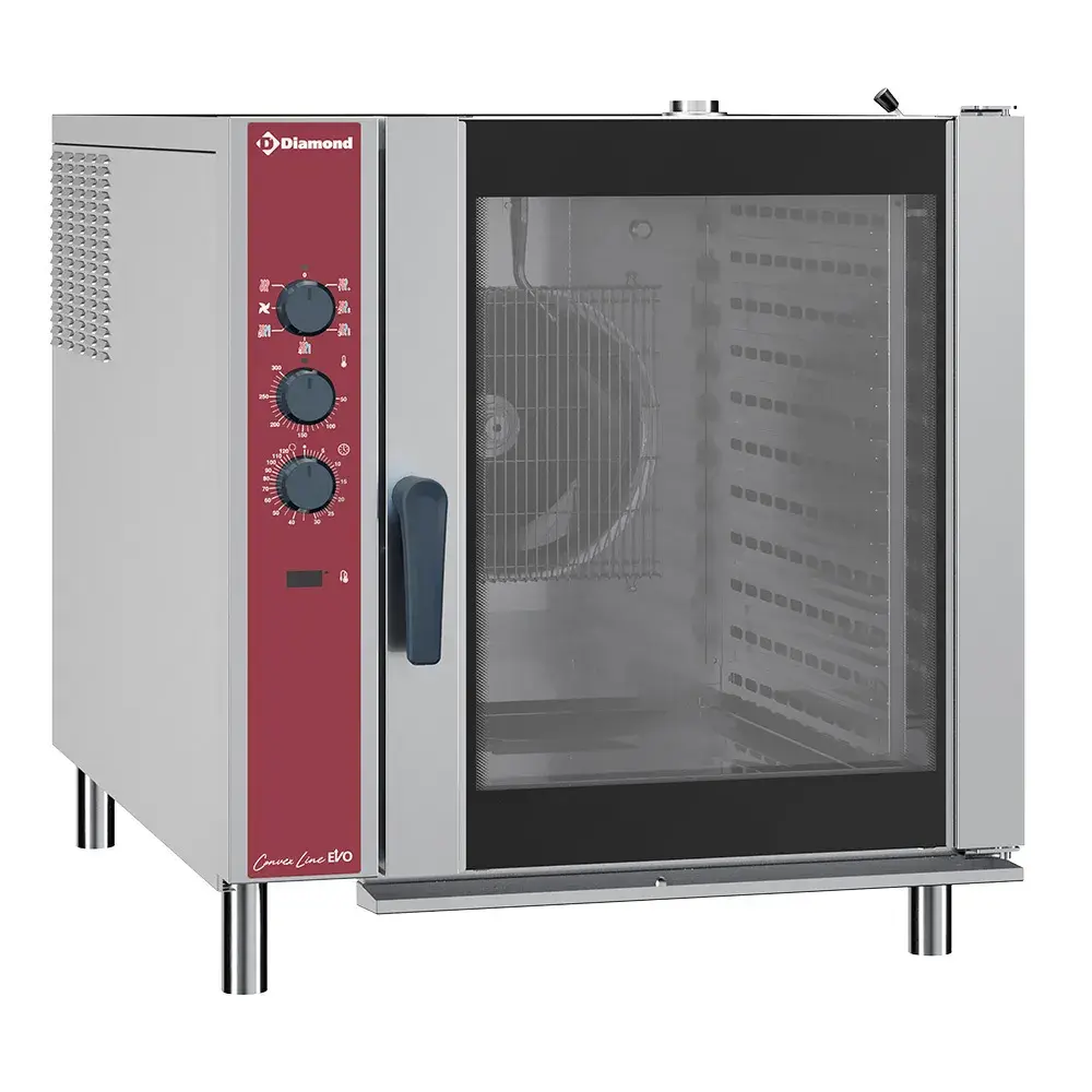 Elektrische convectie oven, 10x GN 2/1, automatische luchtbevochtiger - Main Image
