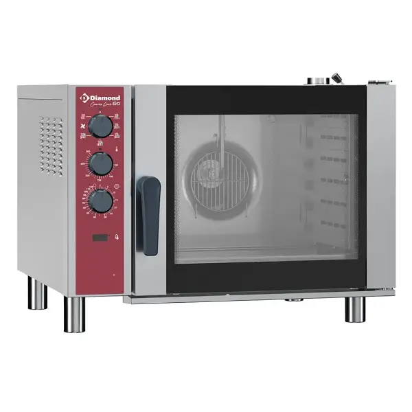 Elektrische convectie oven 6x GN 1/1, automatische luchtbevochtiger - Main Image