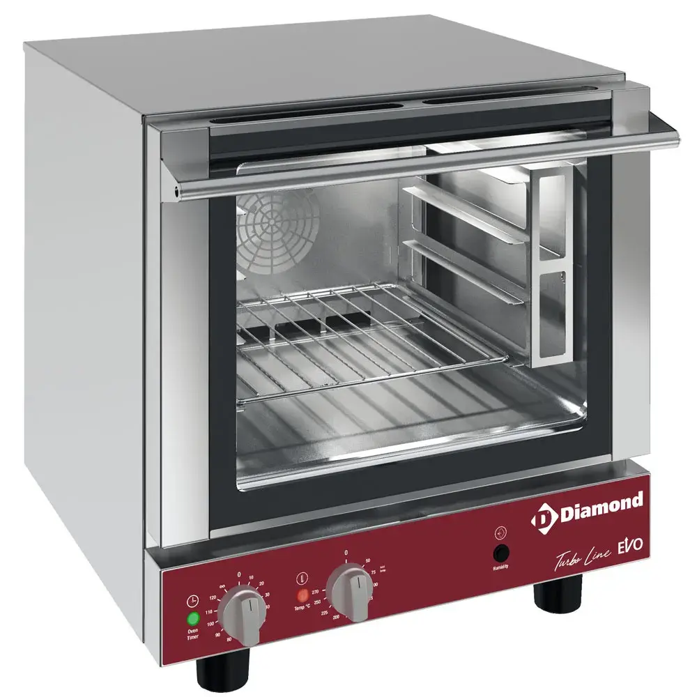 Elektrische convectieoven, 4x GN 2/3 + manuele bevochtiger - Main Image