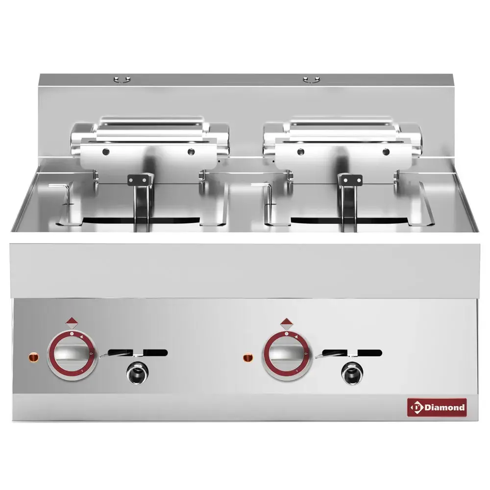Elektrische friteuse 2 kuipen 10 liter -Top- - Main Image