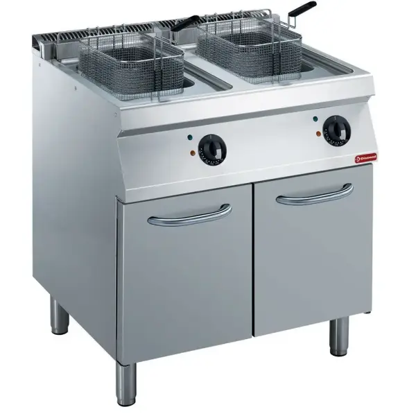 Elektrische friteuse 2x 14 liter, op kast - Main Image