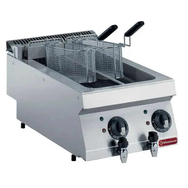 Elektrische friteuse, 2x 5 liter -TOP- - Main Image