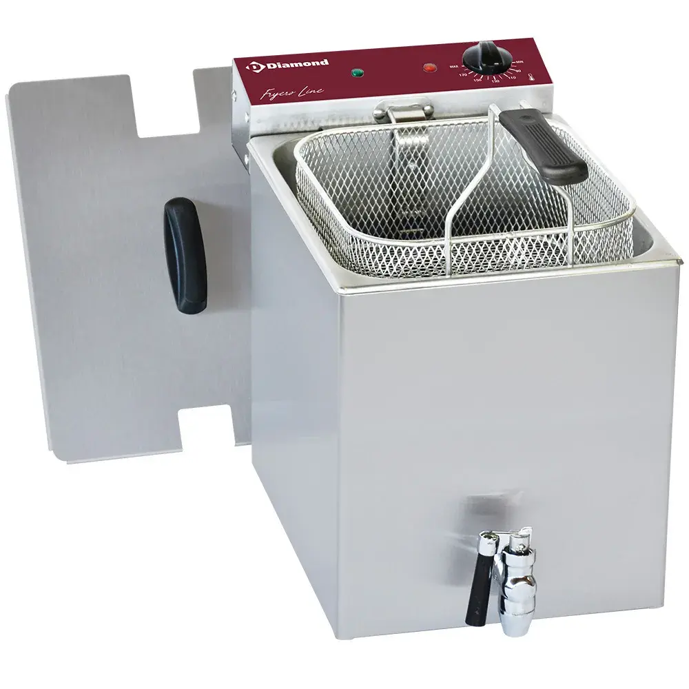 Elektrische friteuse tafelmodel 8 liter + aftapkraan - Main Image
