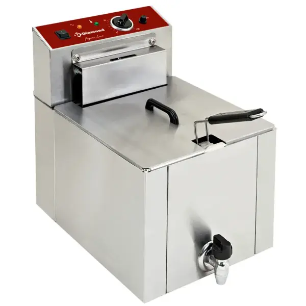 Elektrische friteuse tafelmodel "S-POWER" 12 liter + kraan - Main Image