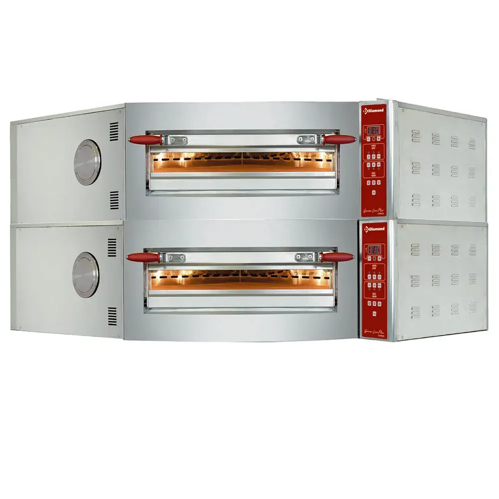 Elektrische hoekoven, 2 kamers, 2x 8 pizza's Ø 350 mm - Main Image