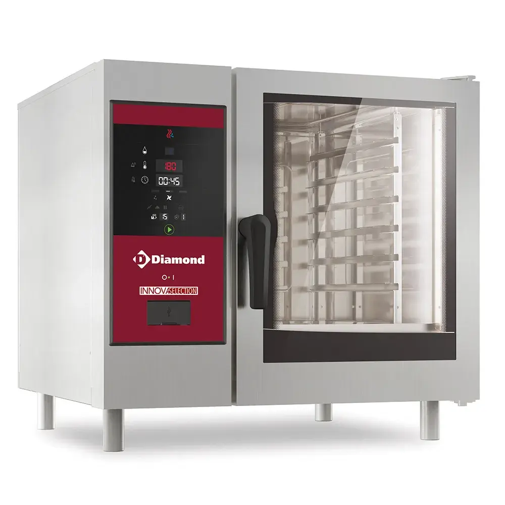 Elektrische oven, directe stoom en convectie, 6x GN 1/1+Cleaning - Main Image