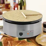 Elektrische pannenkoekplaat hoog rendement, Ø 400 mm "geëmailleerd" - Image 2