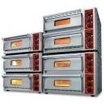 Elektrische pizza-oven, 2 kamers (3+3 kW) 430x430xh100 mm - Image 2