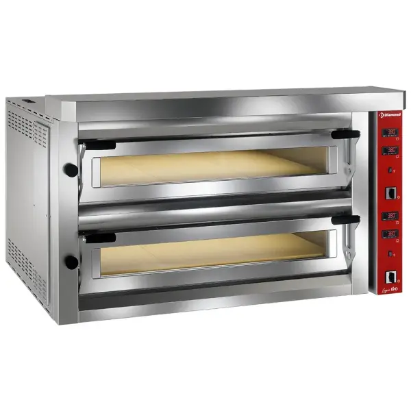 Elektrische pizzaoven, 2x 6 pizzas 350mm - FULL vuurvaste steen - Main Image