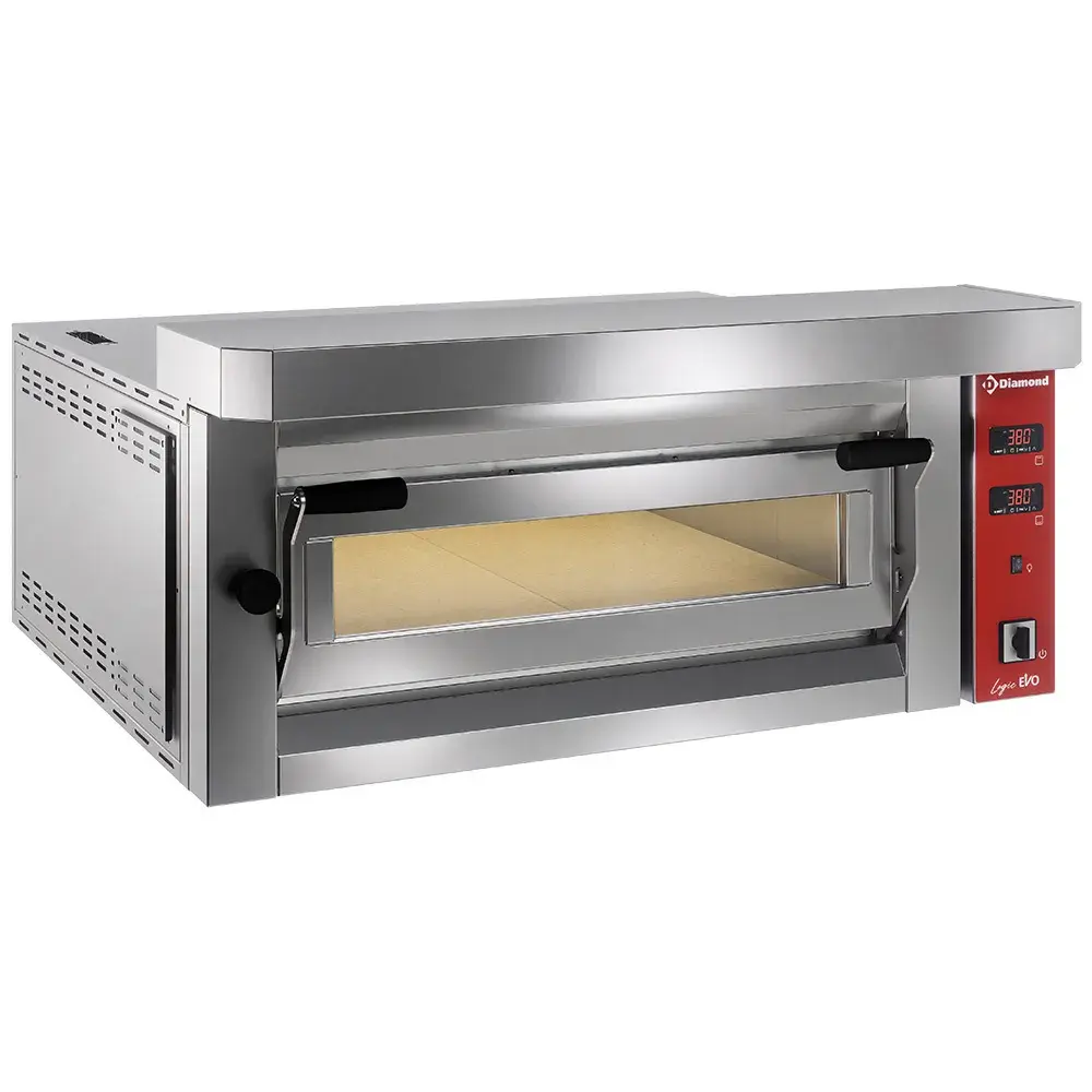 Elektrische pizzaoven, 4 pizzas 350 mm - FULL vuurvaste steen - Main Image