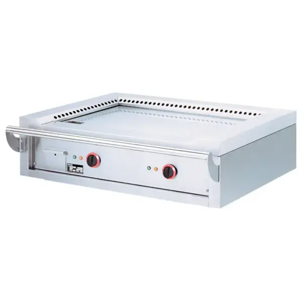 Elektrische "Teppanyaki" plaat, 2 zones (2x 5,85 kW), tafelmodel -Top- - Main Image