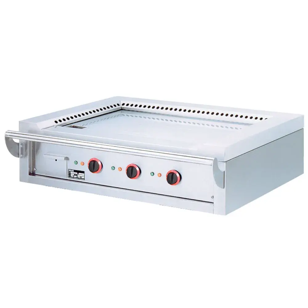Elektrische "Teppanyaki" plaat, 3 zones (3x 4,7 kW), tafelmodel -Top- - Main Image
