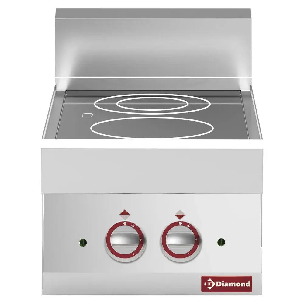 Elektrische vitrokeramische plaat met 2 kookzones -top- "Alpha 650" - Main Image