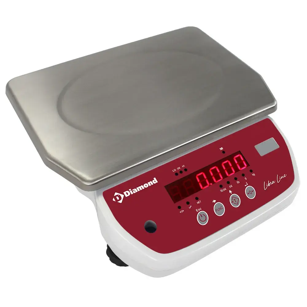 Elektronische weegschaal van roestvrij staal, 15 kg x 2 g - Main Image