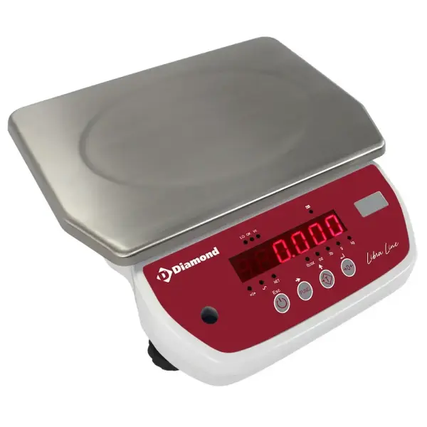 Elektronische weegschaal van roestvrij staal, 30 kg x 5 g - Main Image