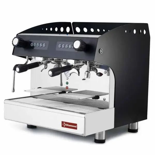 Espresso apparaat 2 groepen, automatisch - ZWART - Main Image