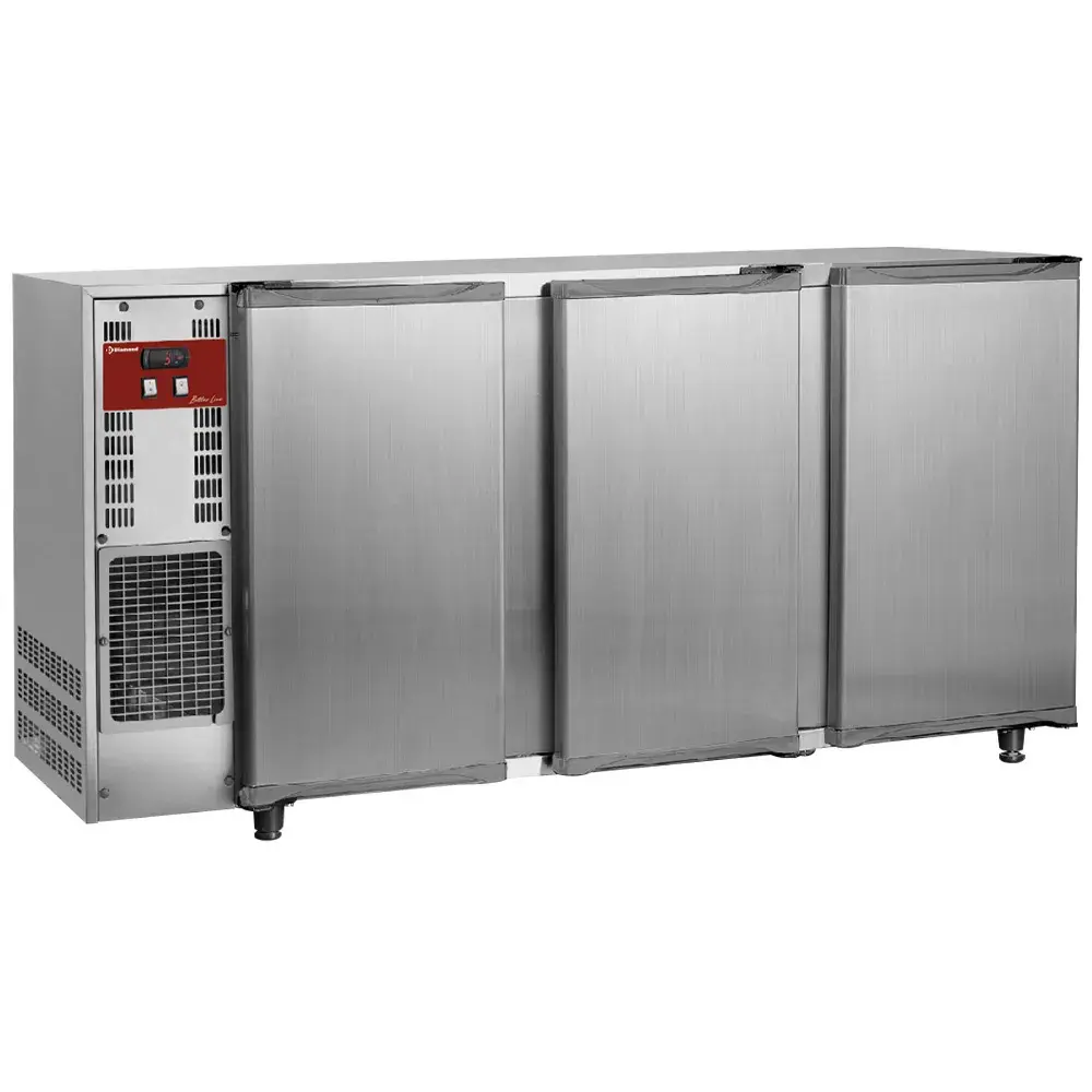 Flessenkoeler, roestvrij staal, 3 deuren, 579 liter - Main Image